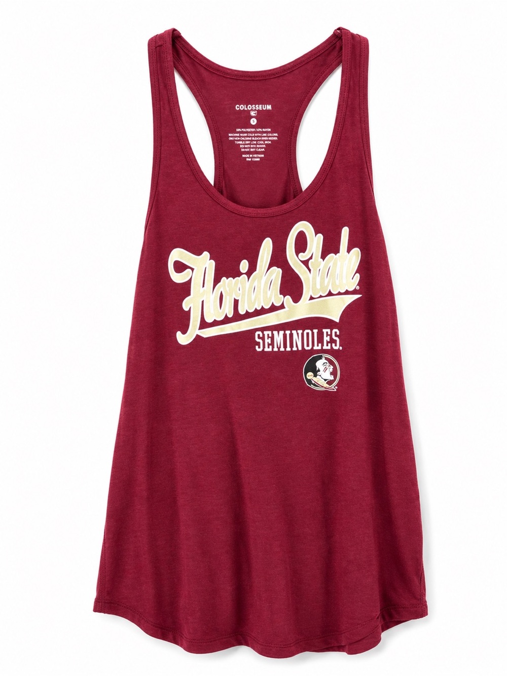 Colosseum Women’s Florida State Seminoles Garnet Racerback Tank